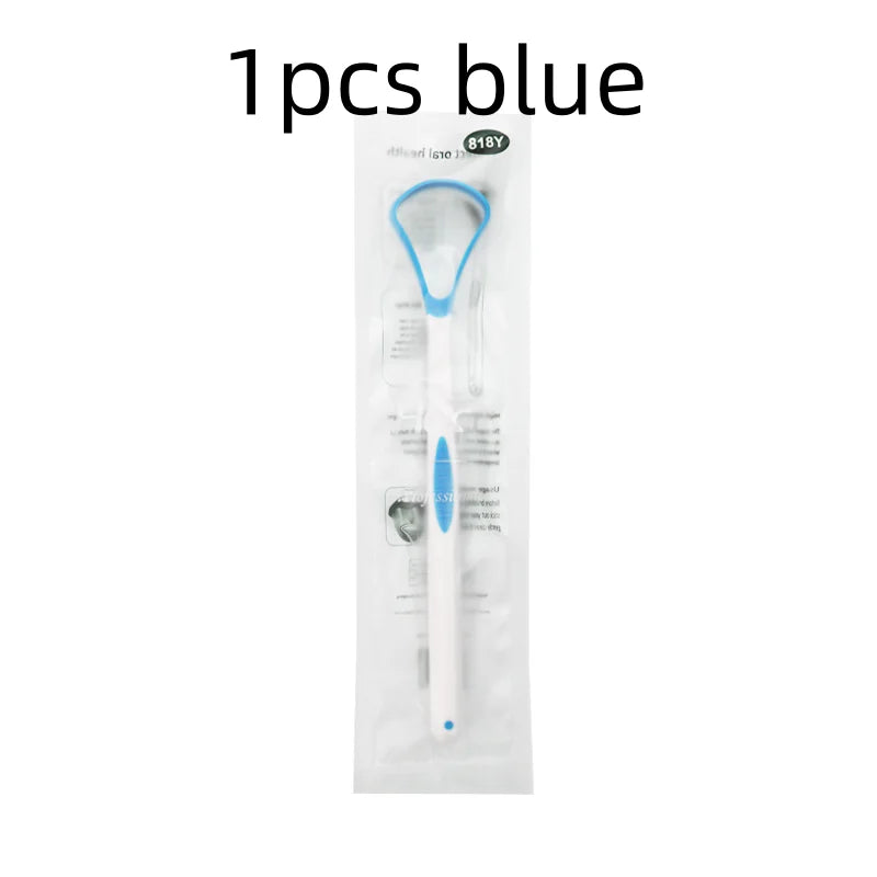 1/5/10/20pcs Grade Tongue Scraper Oral Care Device Removes Thick Coating Food Residue Bad Breath Prevention Tongue Cleaning Qme 1pcs blue