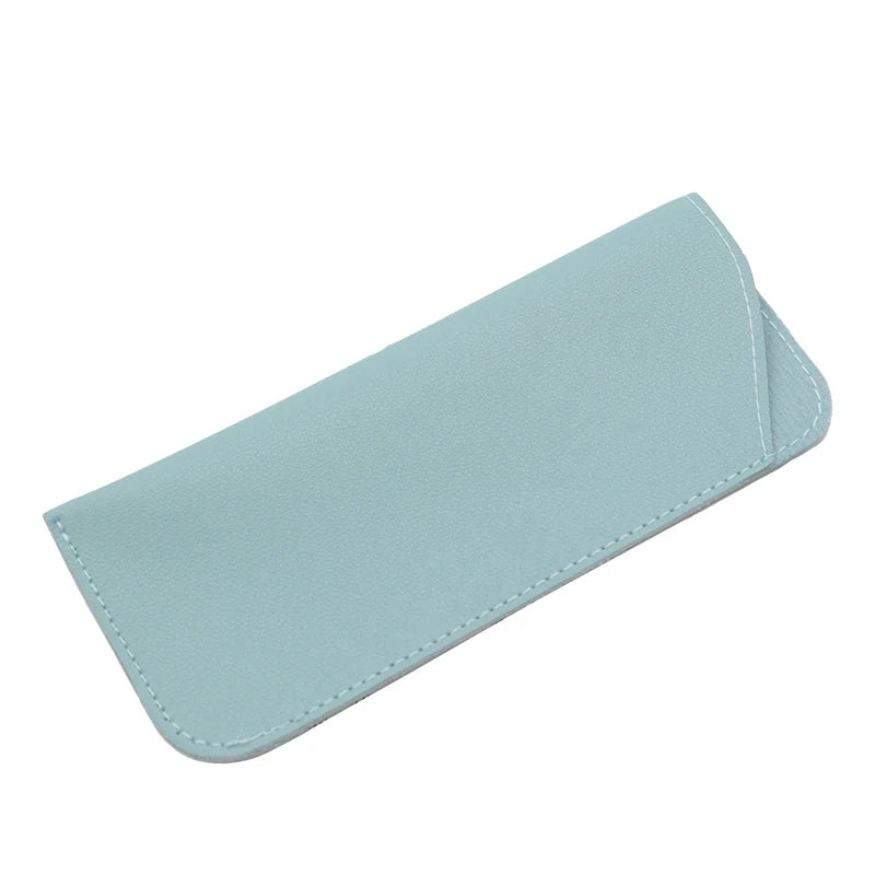 Solid Glasses Bag Protective Sunglasses Cover Case Box Reading Qme LIGHT BLUE