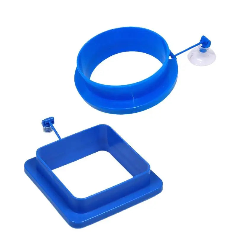 Aquarium Feeding Ring Fish Tank Floating Food Tray Feeder Square Qme