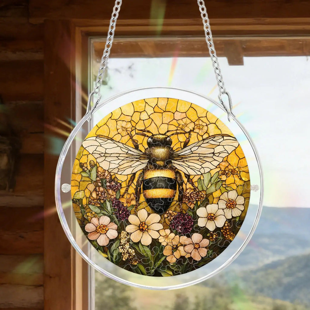 Acrylic Puzzle Suncatcher 2D Window Ornament Garden Butterfly Bird Qme