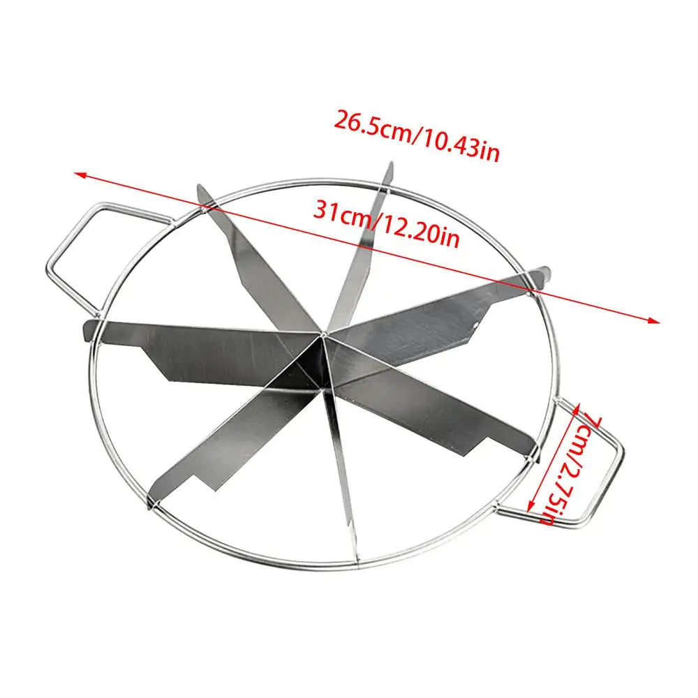 Pie Divider Stainless Steel Cake Slicer for Even Slices Non-Stick Kitchen Gadgets Pastry Cheese Pizza Cutting Press Tool Qme 02