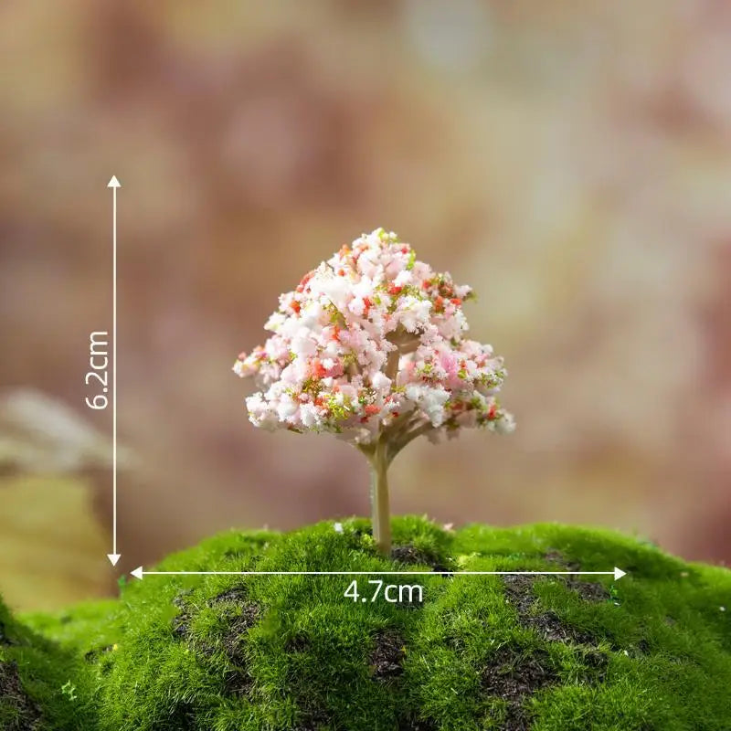 Mini Artificial Flower Trees With Vivid Colors And Realistic Look Perfect For Fairy Garden Micro Landscape DIY Decor Qme D