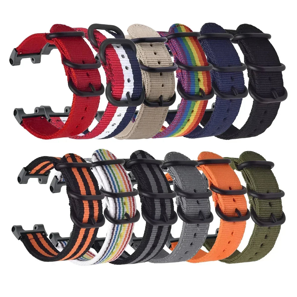 Nylon Band for Huami Amazfit T-rex 3/2 pro Watch Strap for Huami Amazfit T-rex Ultra Sport Belt Smartwatch Bracelet Accessories Qme
