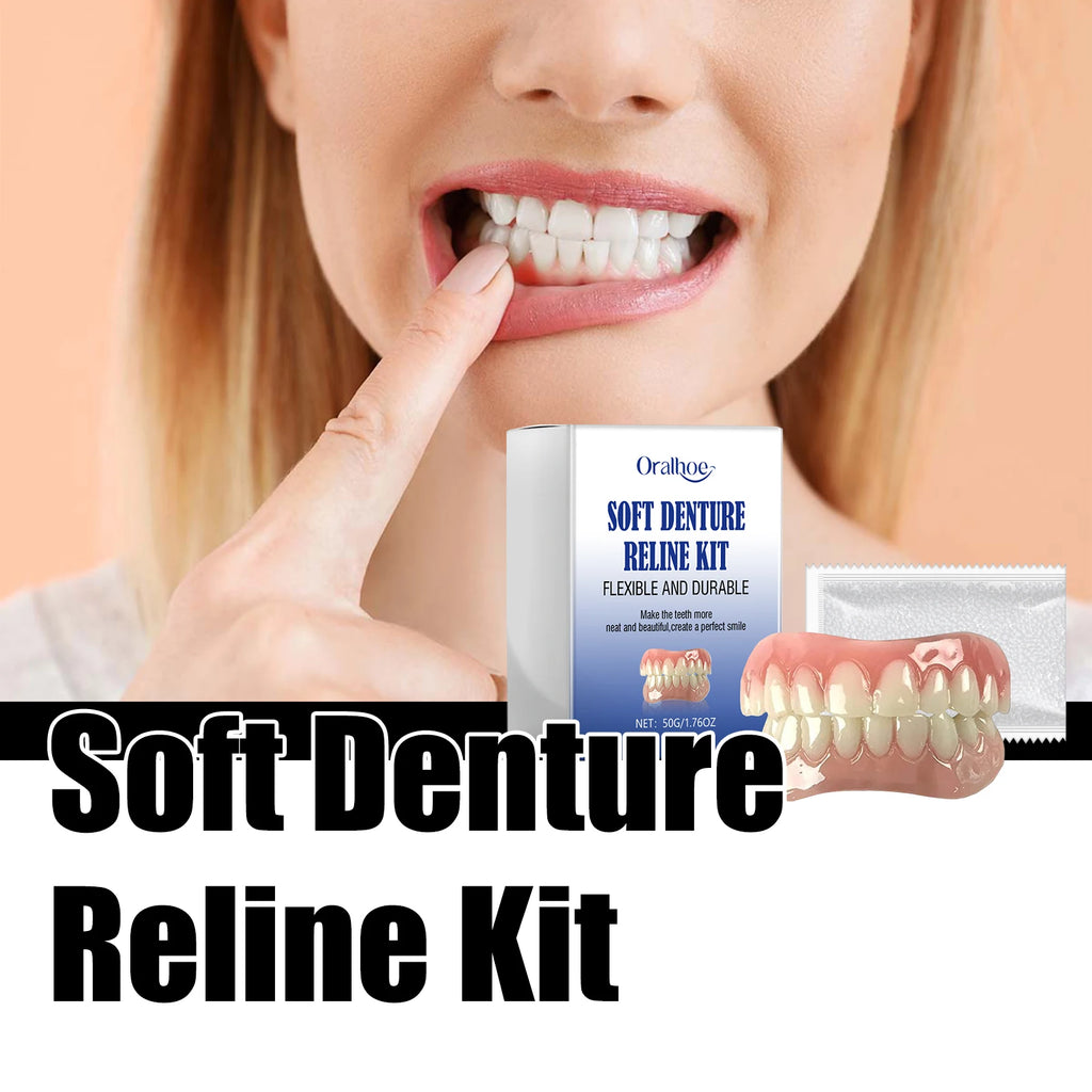 Denture Silicone Temporary Tooth Repair Missing Reduce Dental Space Qme