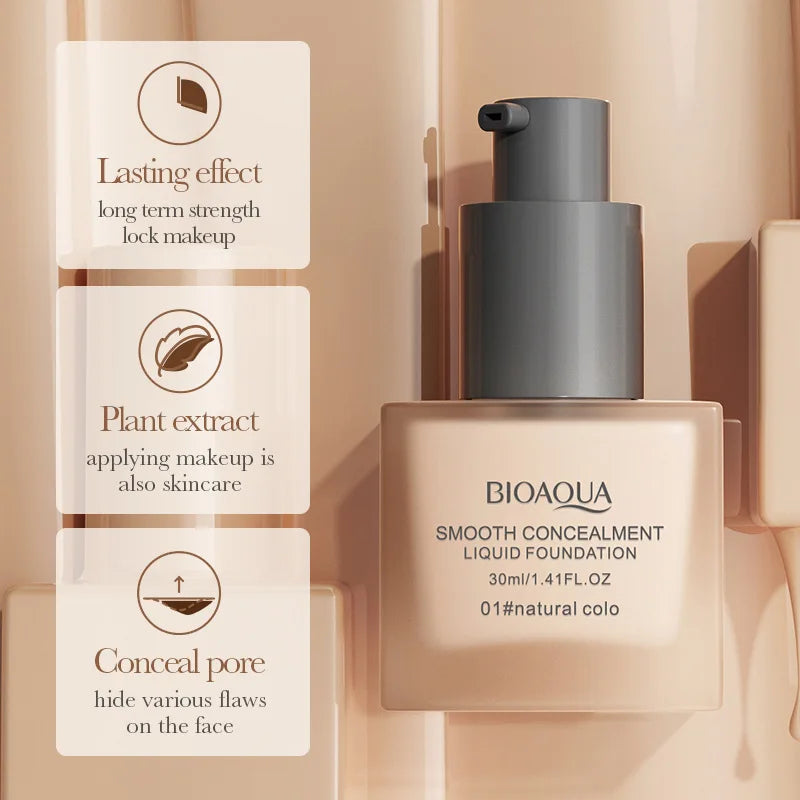 Smooth Concealing Liquid Foundation Natural-looking Bb Cream Flawless Qme
