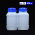 250 500 White HDPE Plastic Empty Square Bottle Reagent Laboratory Qme 800ml
