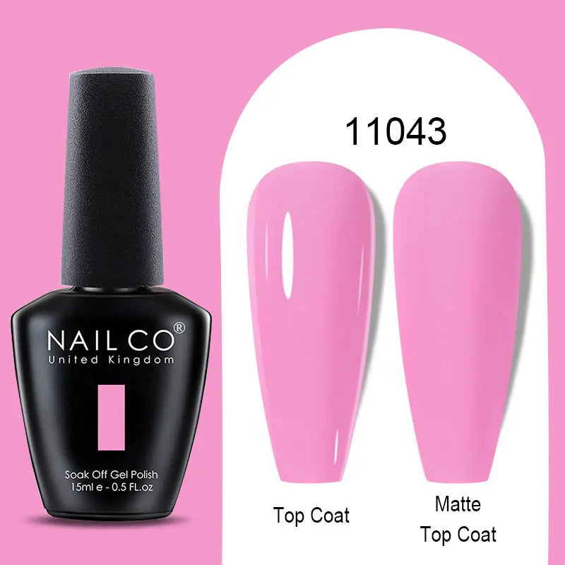 NAILCO Winter Red Gel Nail Polish Semi Permanent Soak Off Varnishes