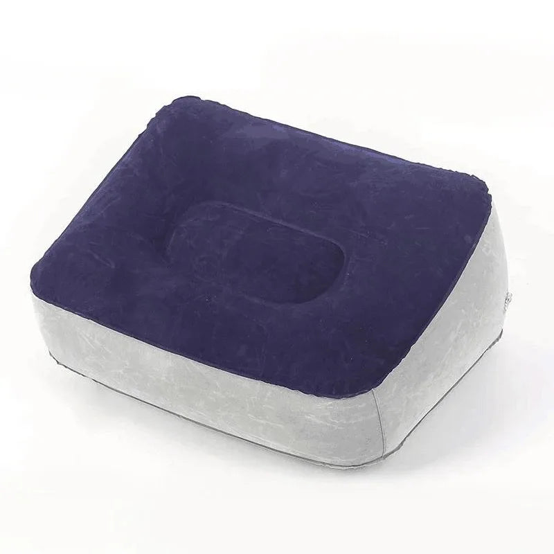 Inflatable Footrest Pillow PVC Foot Rest Air Pillow Cushion For Travel Office Home Leg Up Relaxing Feet Tools Under Desk Qme