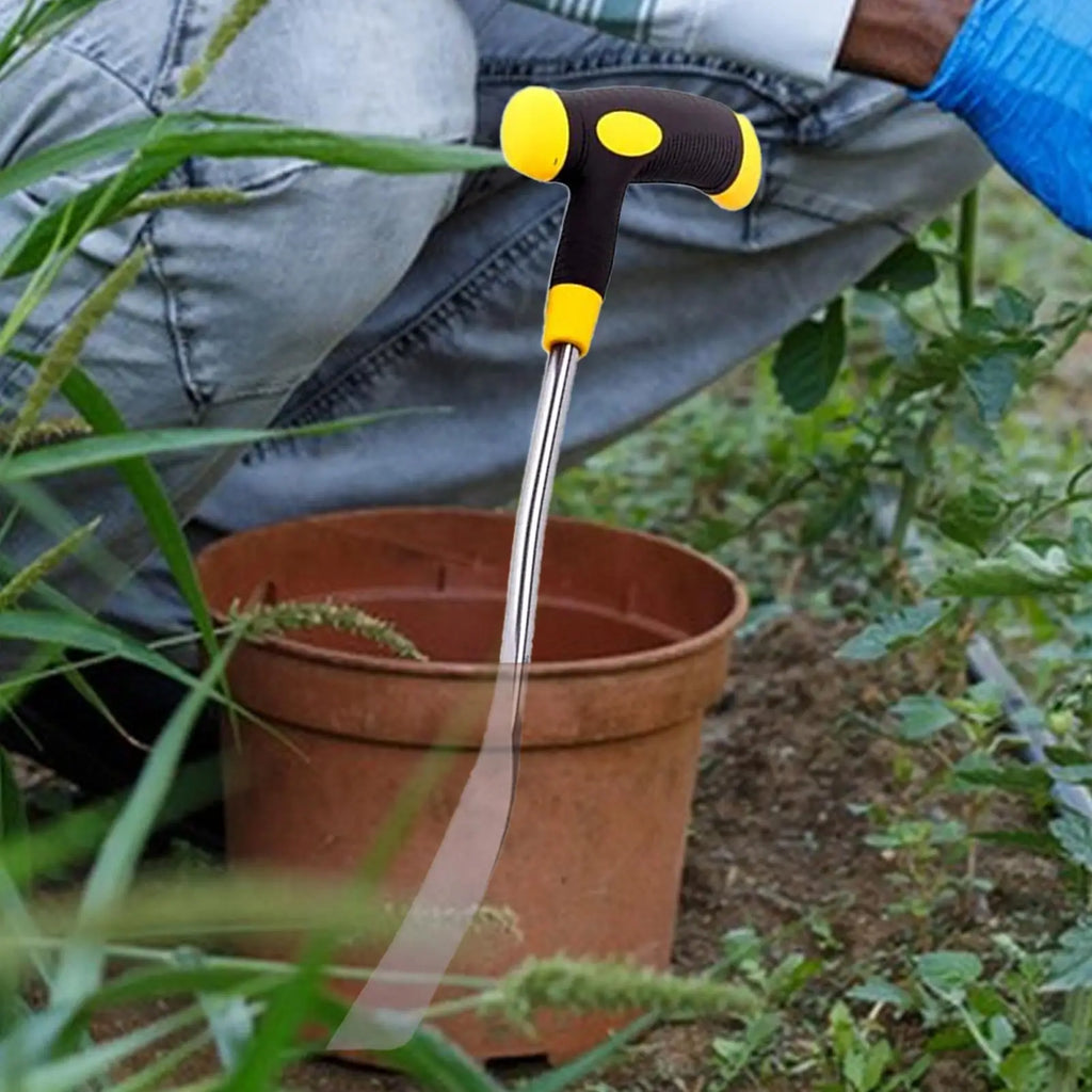 Grass Puller Tool Manual Removal Handle Heavy Duty Uprooting Weeding Qme