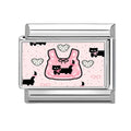 Wholesale Y2K Plastic Bag Lovely Cats Dogs Flowers Italian Charms Fit 9mm Stainless Steel Women Men Bracelet DIY Making Jewelrys Qme Style 16