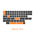 CHOSFOX Low Profile PBT Choc Keycaps for Kailh 1350 Low Profile Switch Mechanical Keyboard Ultra Thin Keycaps Qme EXTRA KIT