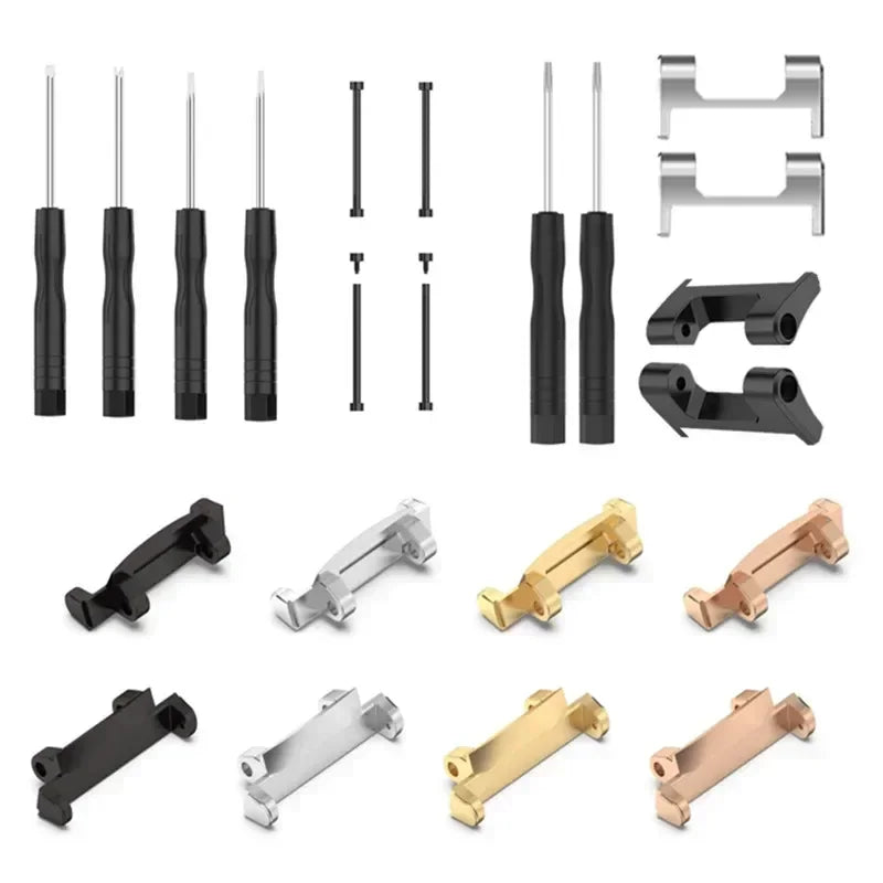 Metal Connector with Tool For Amazfit T-Rex 3 Screw Rod Watch Strap Adapter for T-Rex /T-Rex Pro/T Rex 2 Smartwatch Accessories Qme