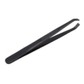 Eyebrow Tweezers Facial Hair Removal Clip Stainless Steel Flat Slant Qme black