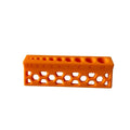 15mm ten hole drilling guide, auxiliary drill bit fixation, firmly fixed on PVC pipe, precise drilling to prevent drilling slipp Qme orange