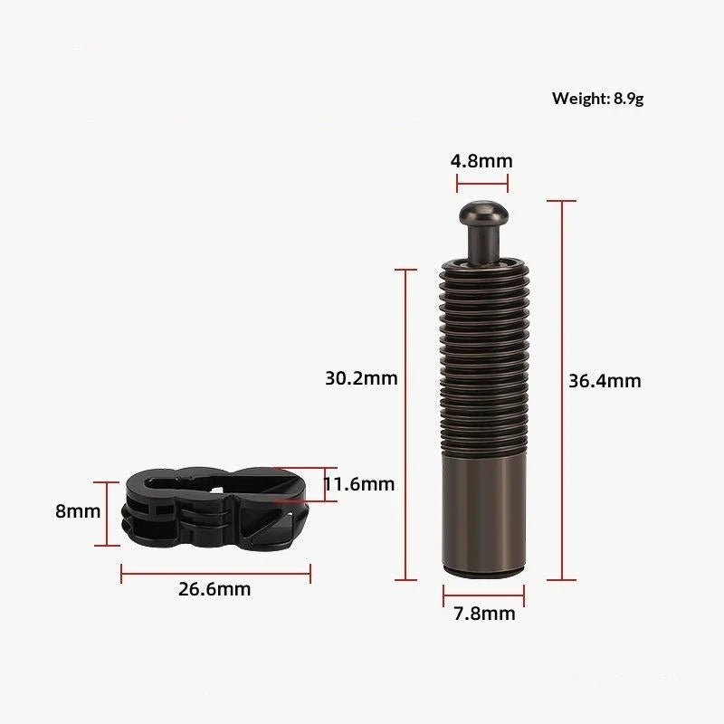5 Set Elastic Invisible Connector Panel Furniture Connectors Cabinet 2-in-1 Fixed Component Household Hardware Accessories Qme A8