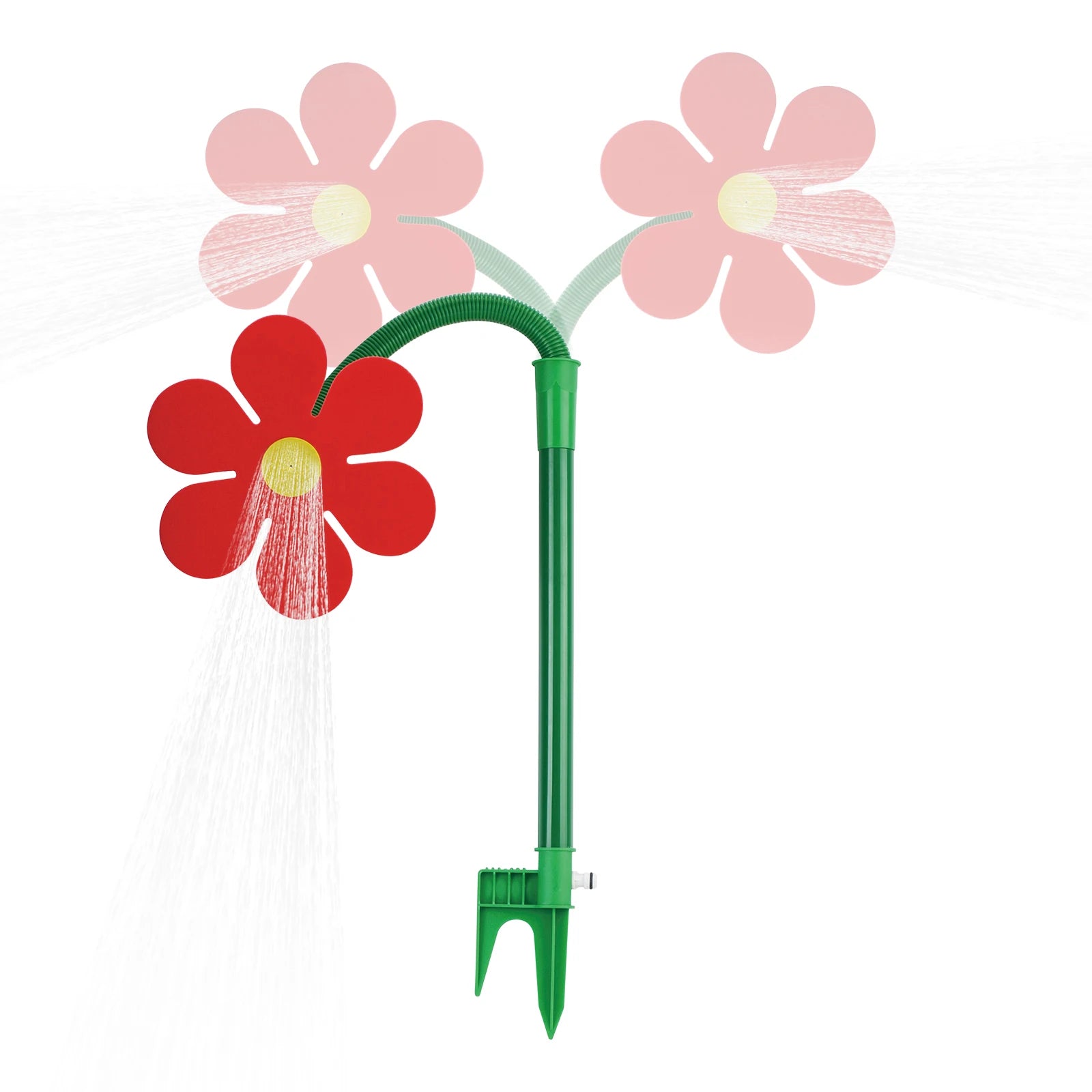 Funny Sun Flower Dancing Daisy Lawn Sprinkler Garden Sprinklers Flower Sprinkler for Yard Lawn Watering Garden Decor Qme