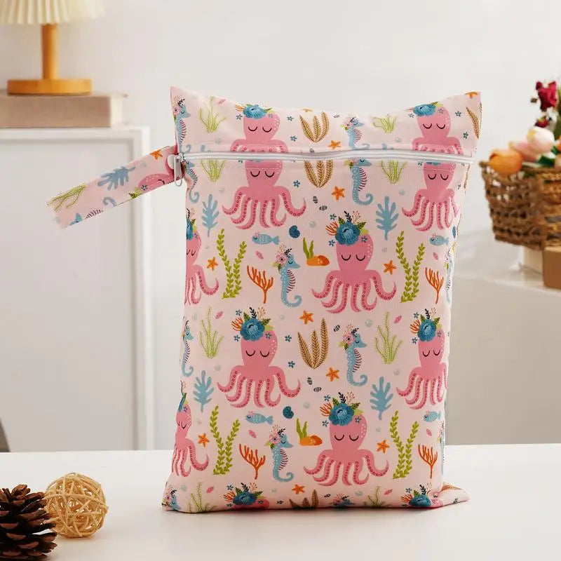 Waterproof Cloth Bag Wet Dry Bag Fashion Zipper Bag Washable Beach Pool Gym Bags For Swimsuits Wet Clothes Qme H