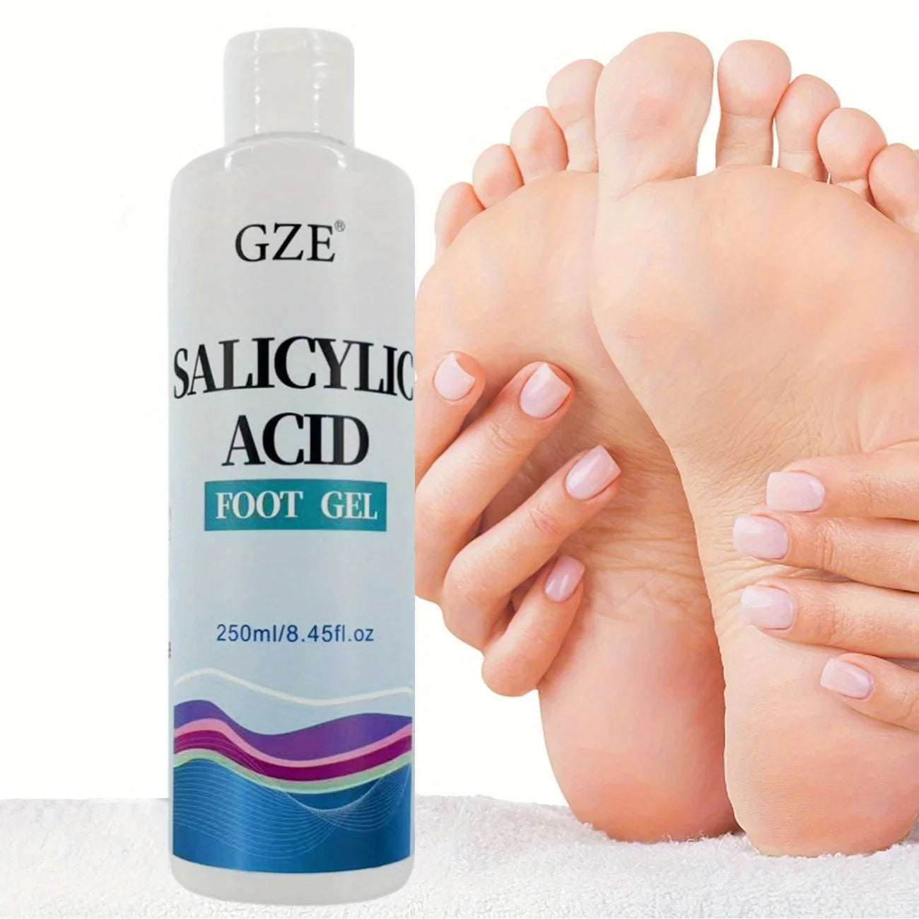 GZE Salicylic Acid Foot Care Gel Rich in Salicylic Acid Foot Care For Men and Women Soften Callus Qme GZE477