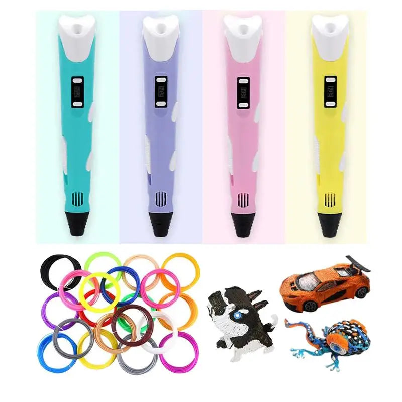 3D Printing Pen Digital Display Intelligent Making Doodles Graffiti Qme