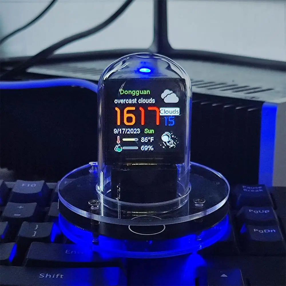 New Smart WIFI Networked Nixie Tube Automatically Update Digital Desktop Decorations Christmas Birthday Give Friend Gifts Qme