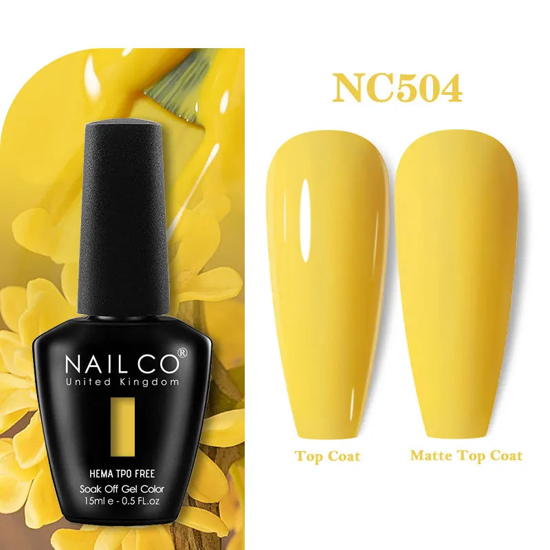 NAILCO Green Series Dark Gel Nail Polish Lasting Hybrid Base Matte