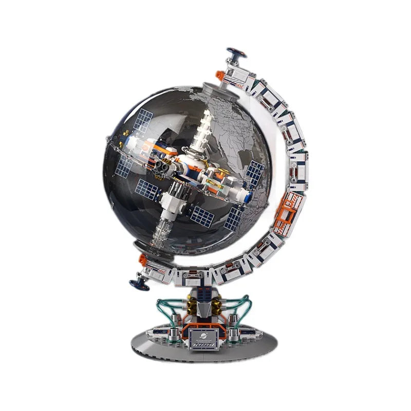 Tellurion Globe Model Building Blocks Bricks Puzzle STEM Assembled Student Educational Science Geology Toy Kid Gift Boy Birthday Qme