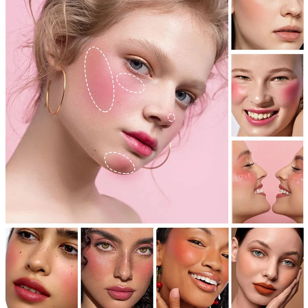 Waterproof Durable Powder Blusher Light Not Dry Suitable All Skin Qme