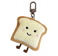 1Pc Toast Bread Pendant Cute Cartoon Plush Small Figure Bag Decoration Kawaii Creative Expression Nice Present 9cm. Qme 1pc