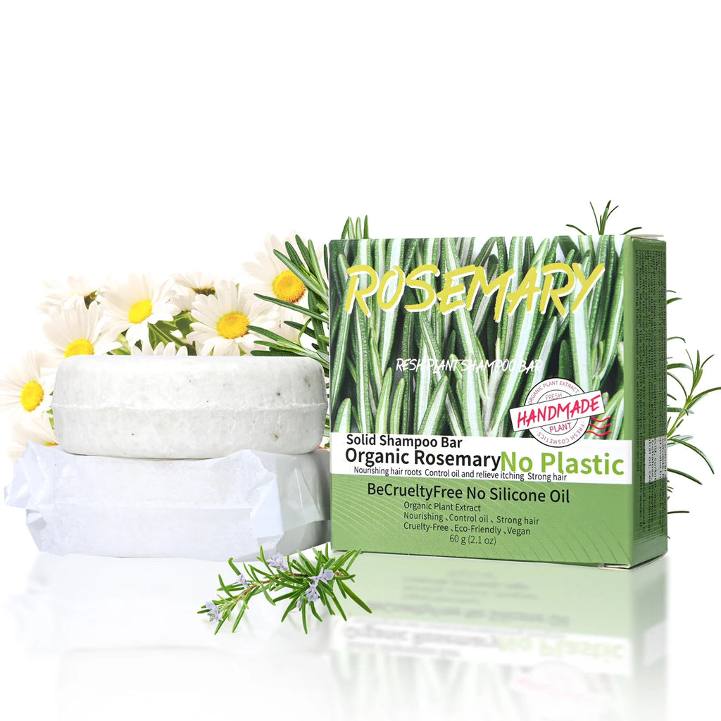 Natural Fragrance Rosemary Shampoo Soap Handmade Oil Control Dandruff Qme