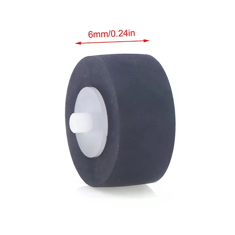 13x6x2mm Axial Rubber Pinch Roller Belt Wheel Cassette Movement Tape Qme