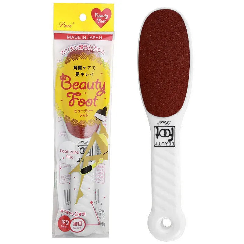 Double Sided Sanding And Rubbing Foot Board Remove Dead Skin Calluses Keratin Brush Heel Scrape Polish Foots-Grinding-Board File Qme white