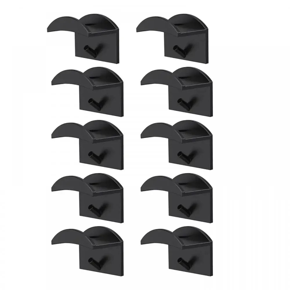 2/4/8/10Pcs Portable Cap Holder Rack No Drilling Design Baseball Hat Storage Case for Daily Cap Arrangement & Collection Qme Black 10Pcs