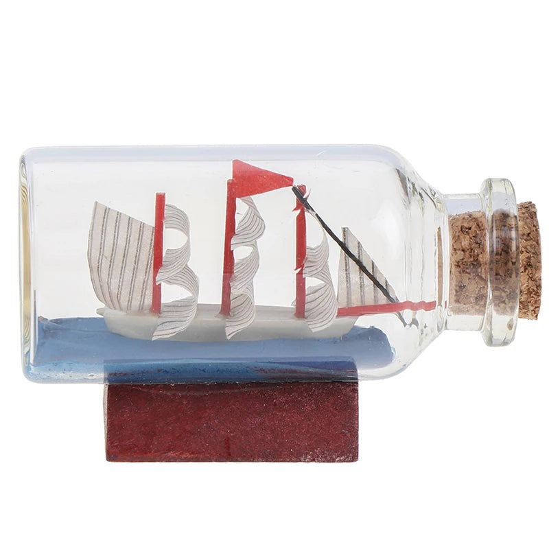6 Dollhouse Glass Drift Bottle Miniature House Decor Kids Toy Qme