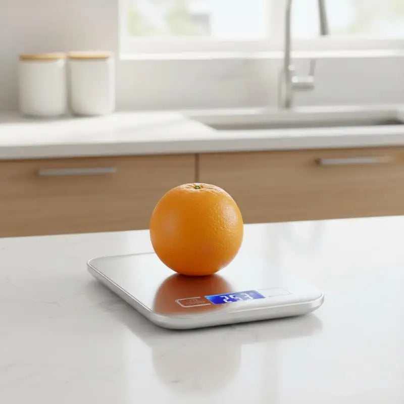 Digital Kitchen Scale LED Display Stainless Steel Panel Electronic Qme