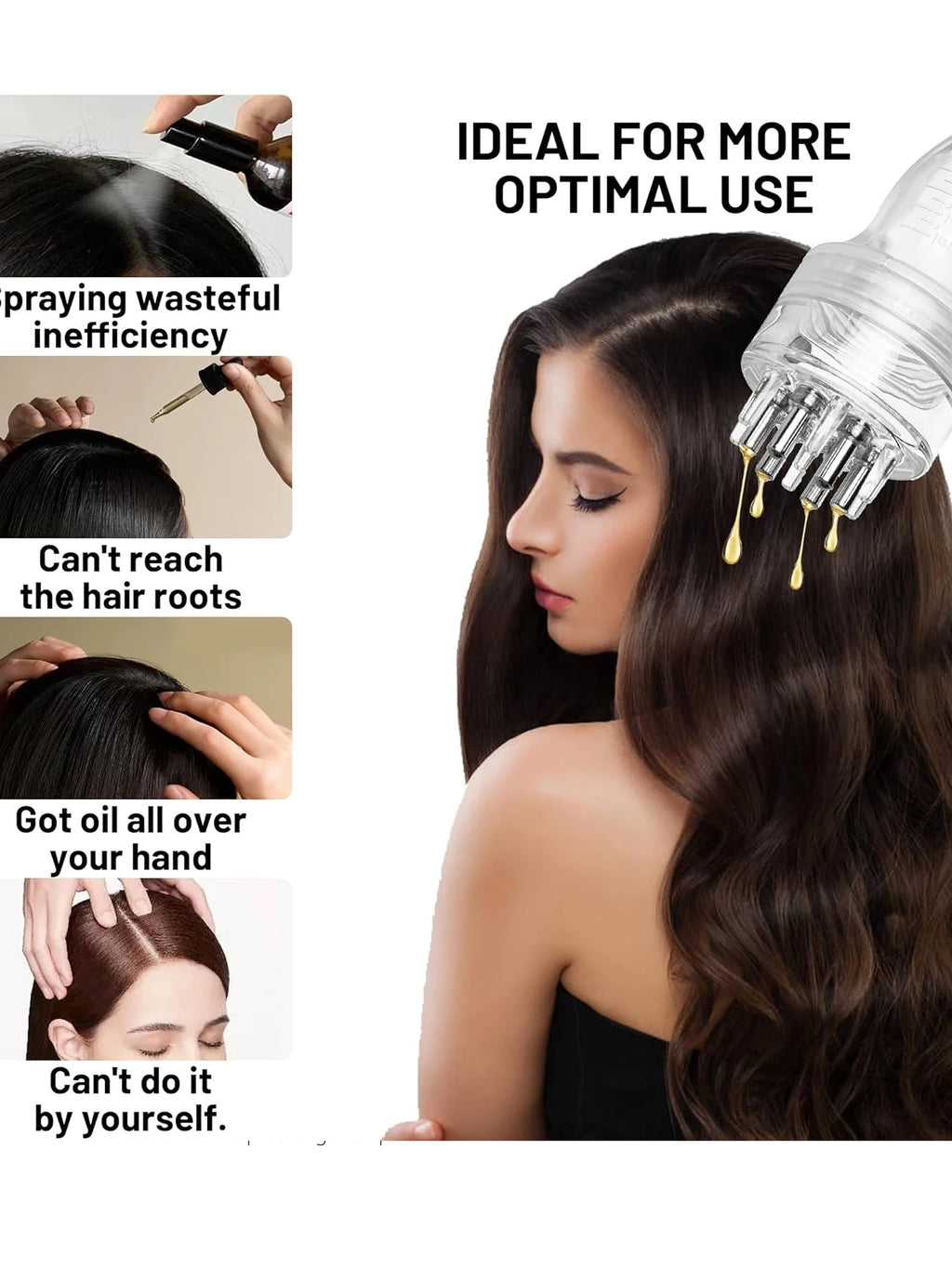 Essential Oil Scalp Massage Comb Multi-function Massager Minoxidil Qme