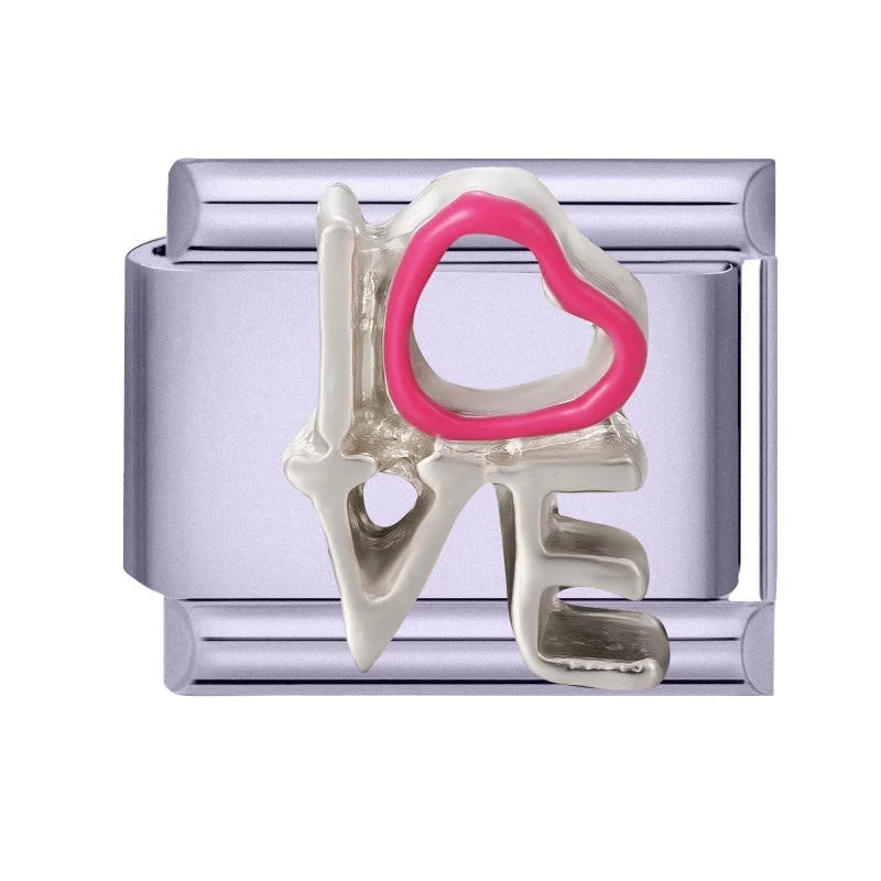 Fashion Zircon Bow Butterfly Cute Rabbit Italian Charms Links DIY