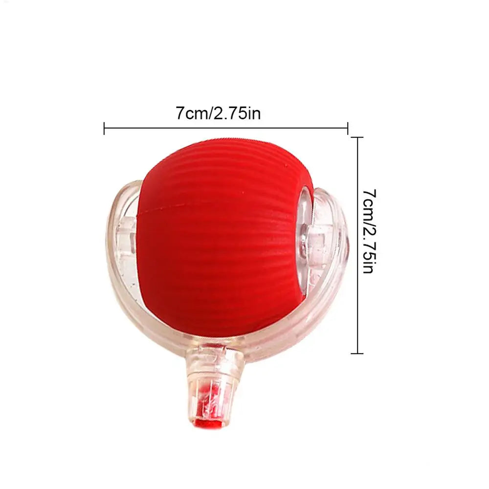 Pet Gravity Intelligent Rolling Ball Cat Toy Ball Relieves Boredom Self Fun Teasing Cat Ball for Interaction Indoor Playing Qme Red
