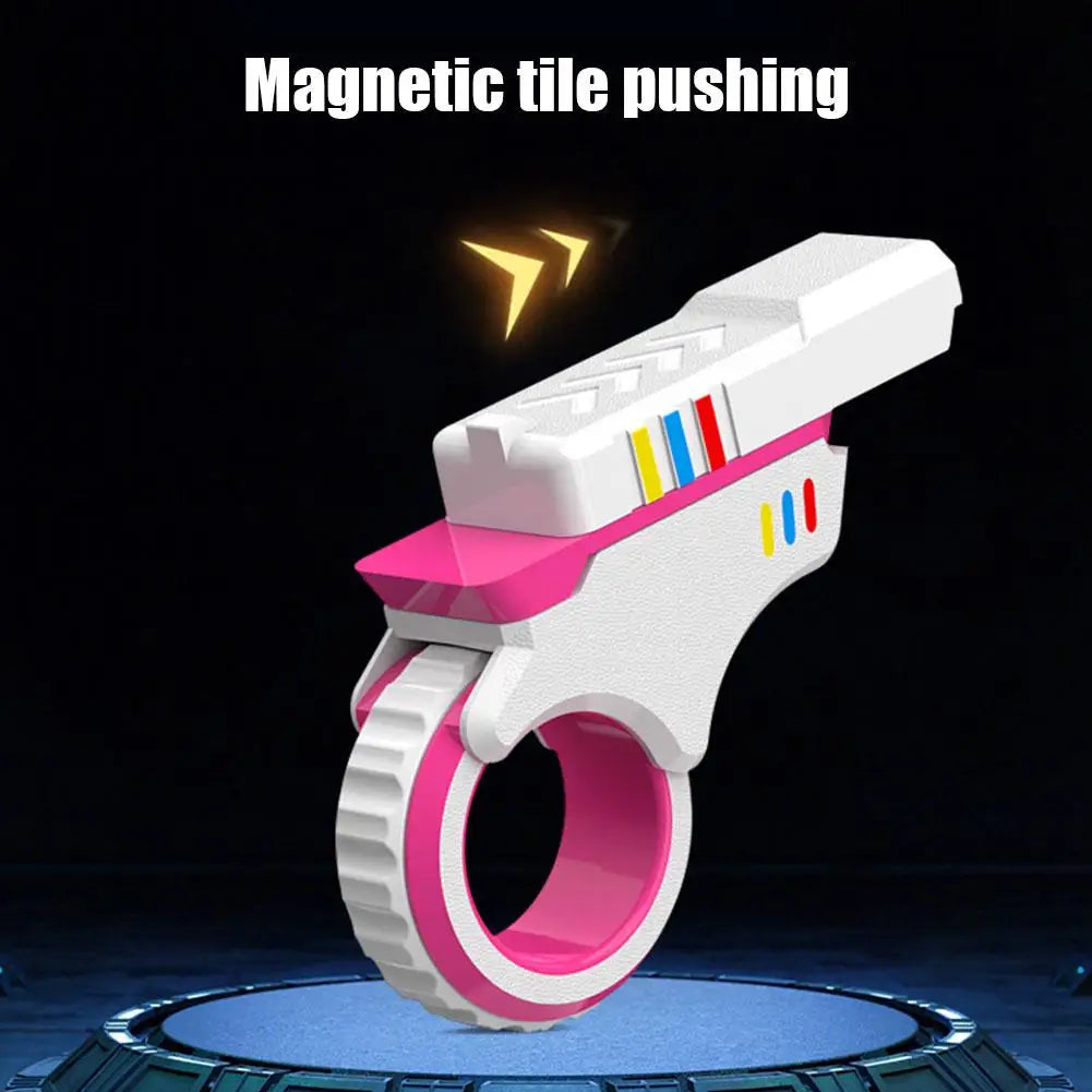 Multi-function Stress Relief Fidget Ring Office Decompress Rotary Finger Sliders Small Pistol Fingertip Toy for Adults Kids Gift Qme