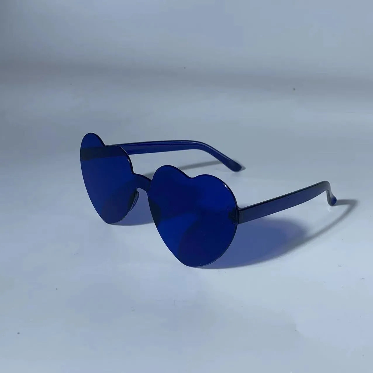 Heart Sunglasses Retail /Wholesale 5-15PCS Wedding Bachelorette Bridesmaid Beach Party Multi-Color Photo Props Gifts Qme SunglassesDBlue 10PCS