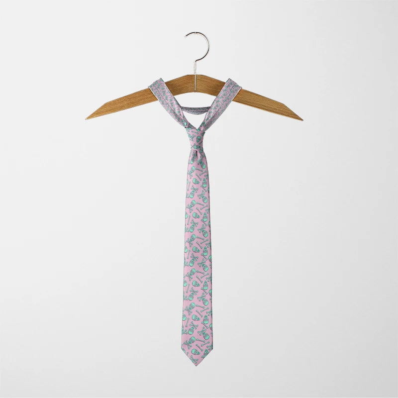 Funny Skeleton 3D Printed Tie Fashion Casual Business Office Unisex Qme