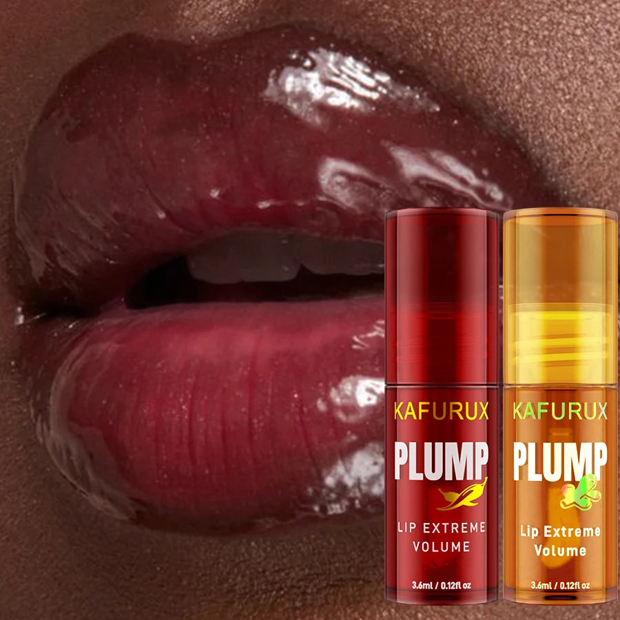 Lip Plump Long Lasting Oil Moisturizing Gloss Serum Instant Qme