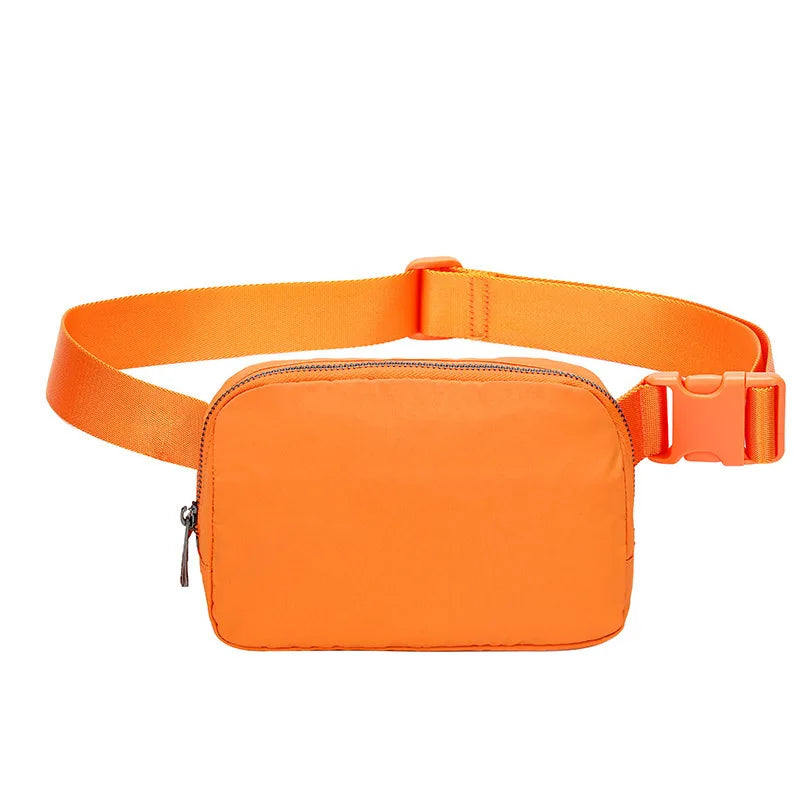Waist Bag Running Sports Phone Holder Multifunctional Chest Qme Orange