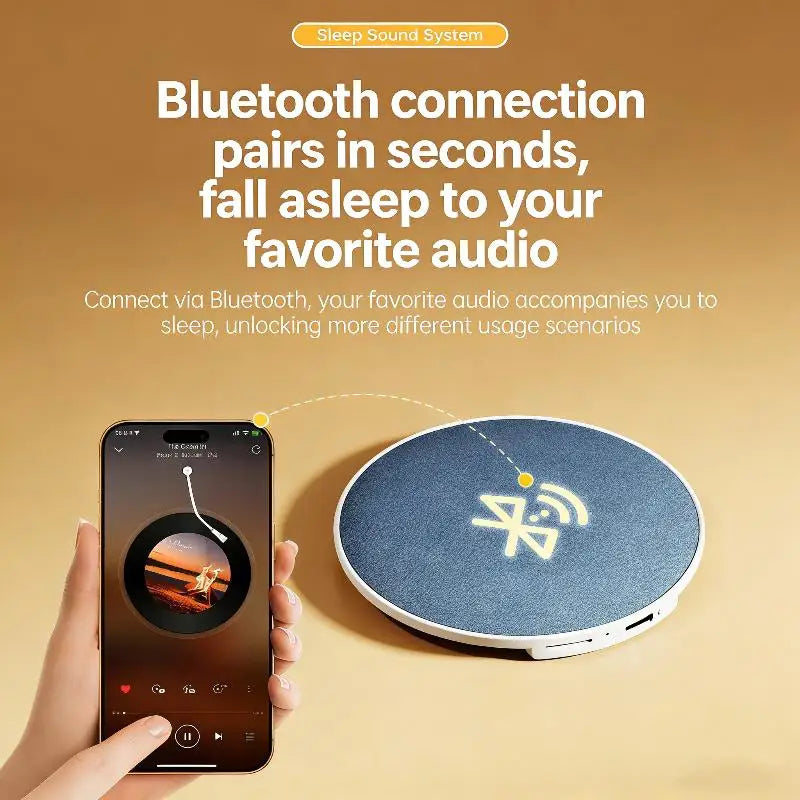 Bedroom Pillow Speaker Bluetooth 5 4 Under Sound Machine White Noise Qme