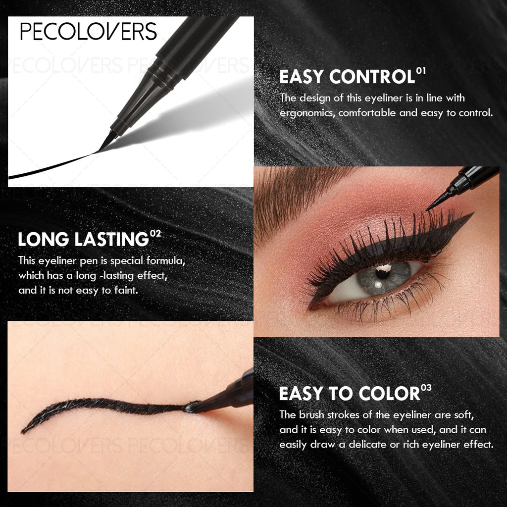 Pigmented Rendering Liquid Eyeliner Long-lasting Waterproof Qme