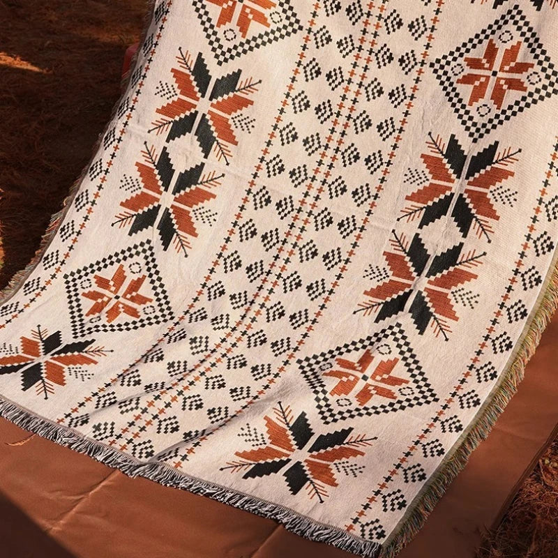 Large Boho Beach Blanket Towel Sand Free Outdoor Rug Picnic Mat Jumbo Huge Turkish Woven Summer Essential Travel Women Gift Qme