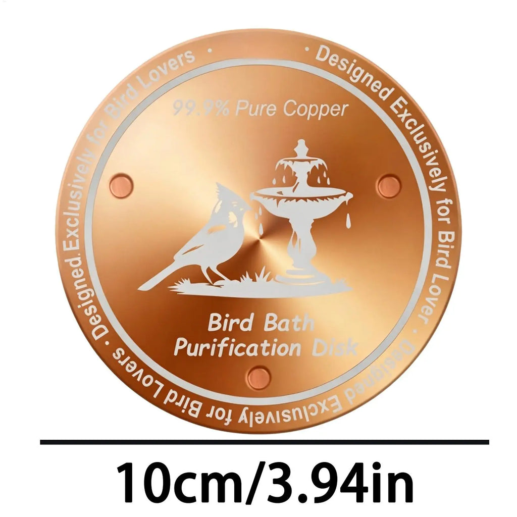 Bird Bath Copper Natural Three-point Support Cleaner Plate Bowls Qme