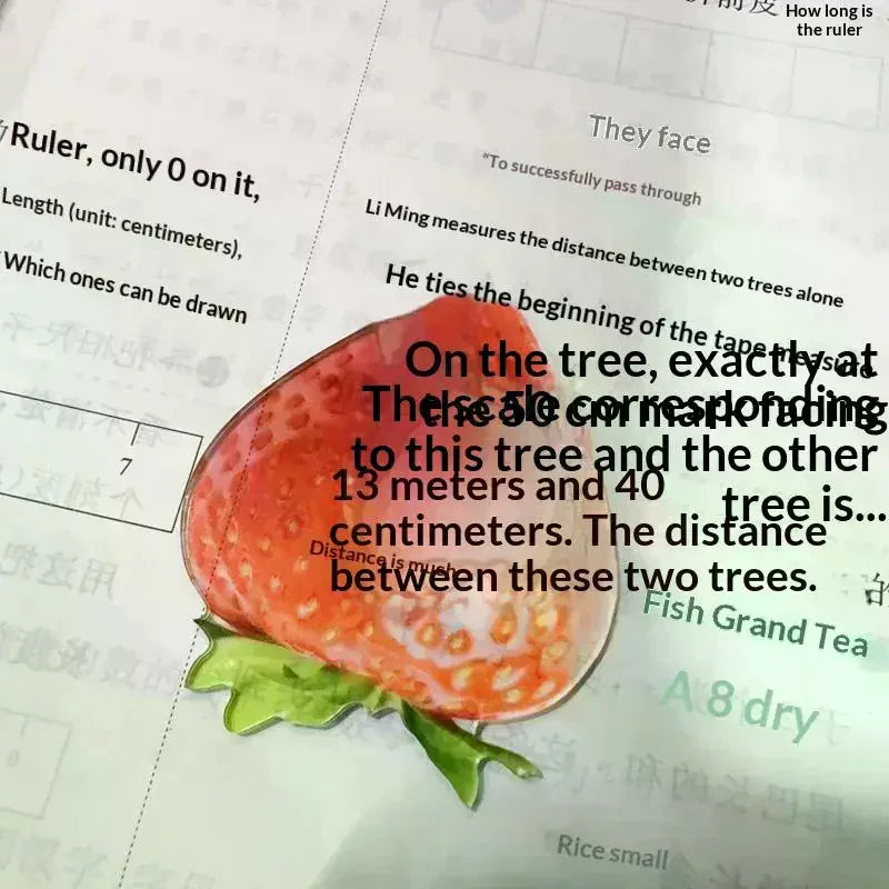 Reading Bookmark Simulation Fruit Desktop Decor Eye-catching Birthday Qme