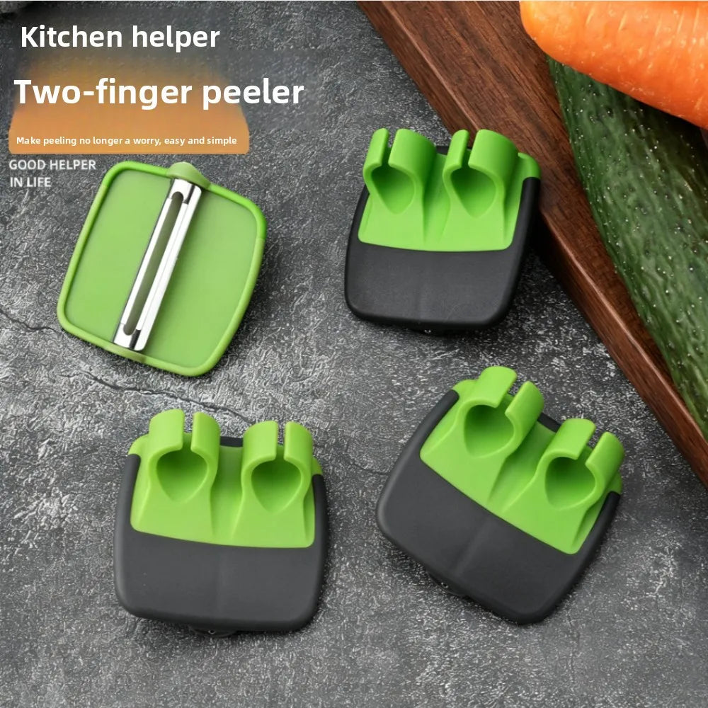 Practical Fruit Vegetable Peeler Set 1/3/5Pcs Stainless Steel with Rubber Grip Ergonomic Kitchen Peeling Tool Qme