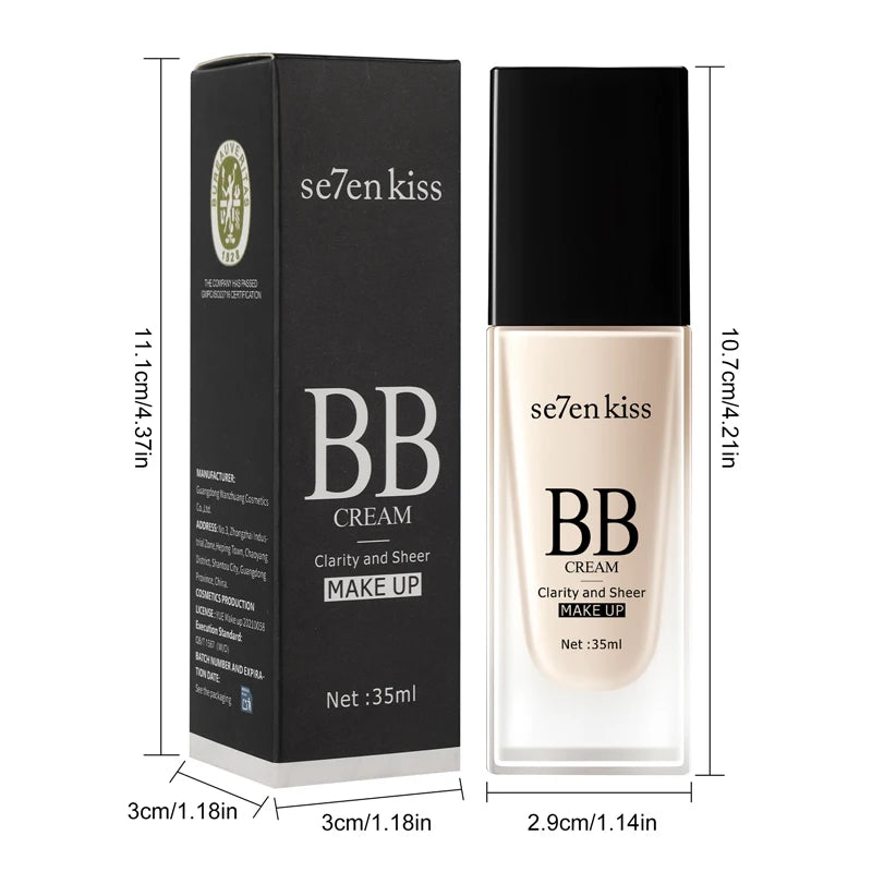 Lightweight Waterproof BB Cream Long-lasting Formula Refreshing Qme