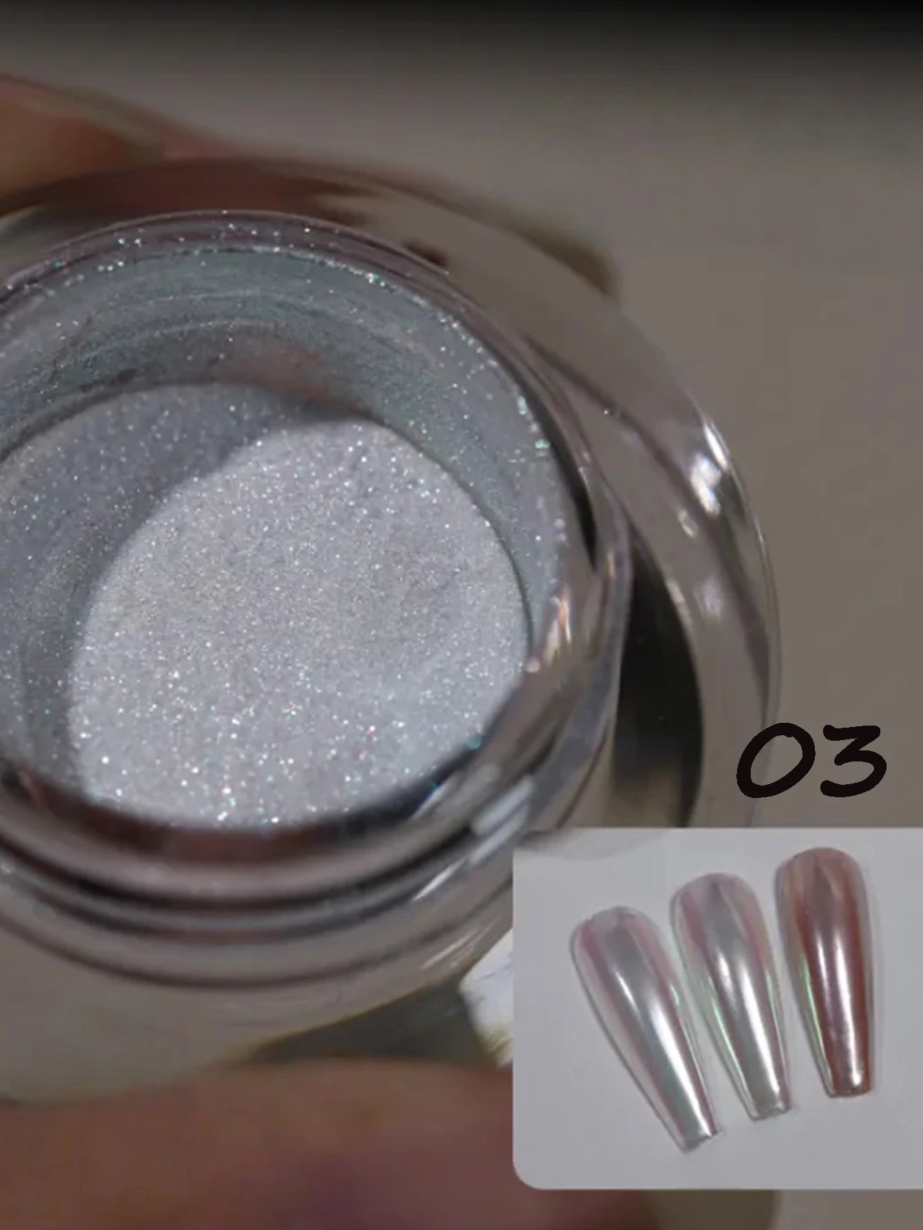 Moonlight Aurora Nail Powder Mirror Effect Fairy Dust Polarized Art Qme 03